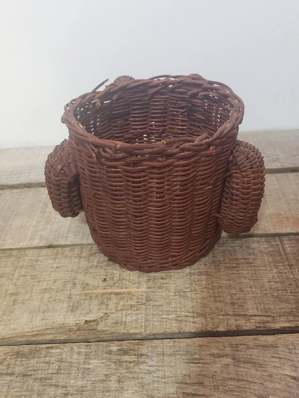 Set Of 3 VINTAGE BASKETS Frog & Geese/Ducks
